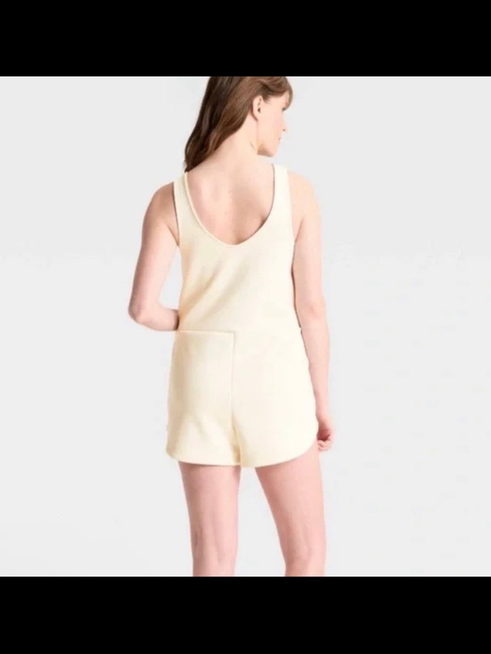 a new day Cream Sleeveless V-Neck Romper - Picture 2 of 3